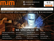 Tablet Screenshot of mjmfabrication.com